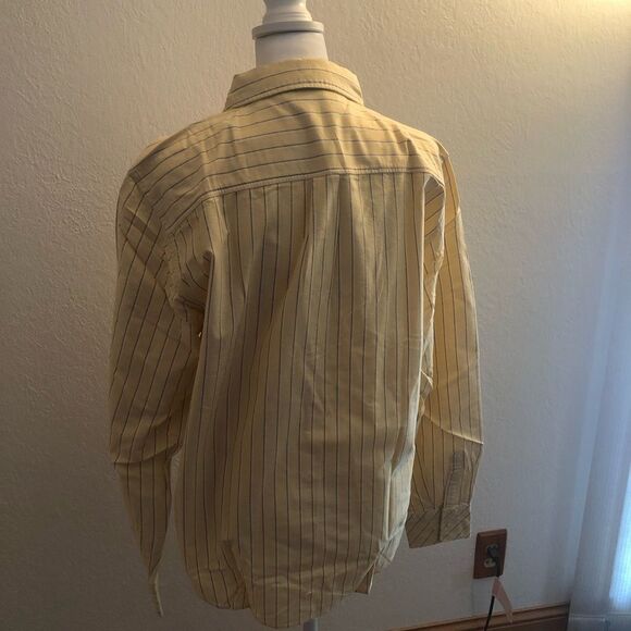 Yellow striped Crable for Her button down - Picture 2 of 5